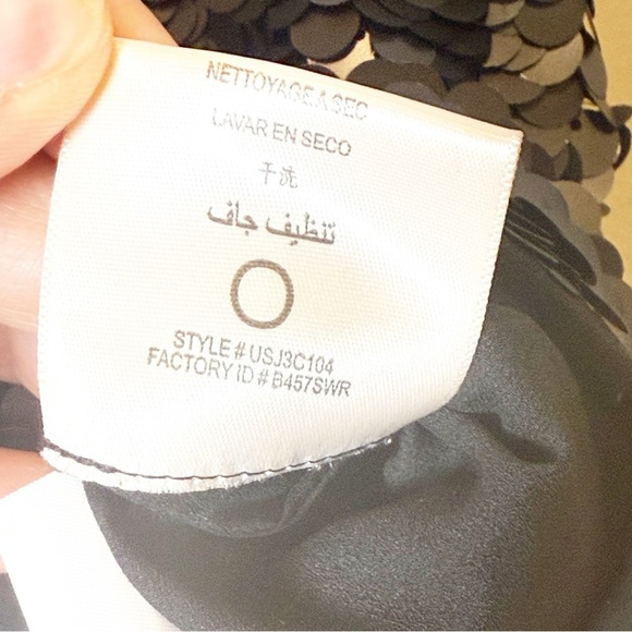 BCBGMaxAzria Black Sequined Mini Skirt - Picture 5 of 6